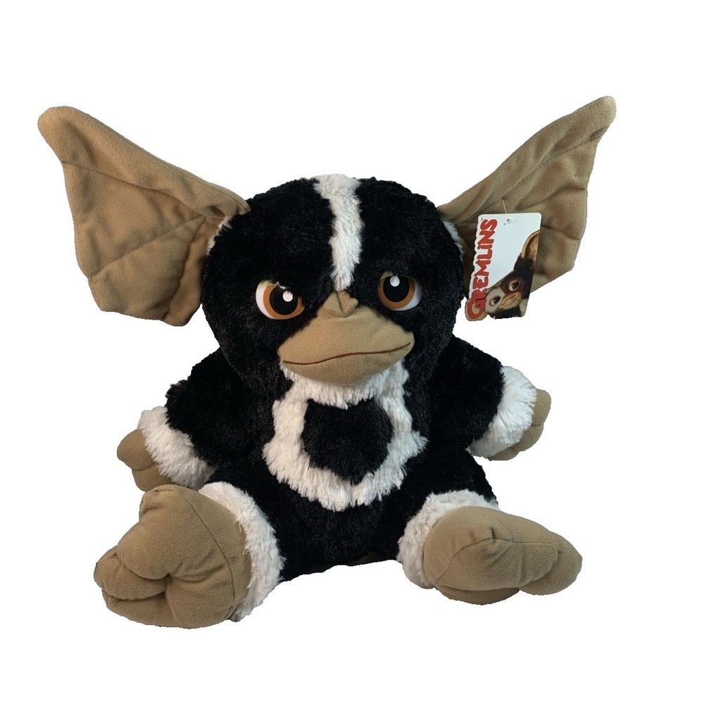 NWT (2014) Gremlins Evil Mohawk Black & White Gizmo Stuffed Plush With Tag